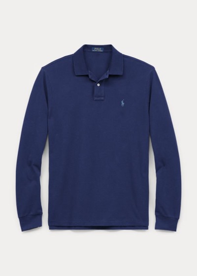 Polos Polo Ralph Lauren Hombre Azul Marino - Classic Fit Long-Sleeve - CDWFO8926